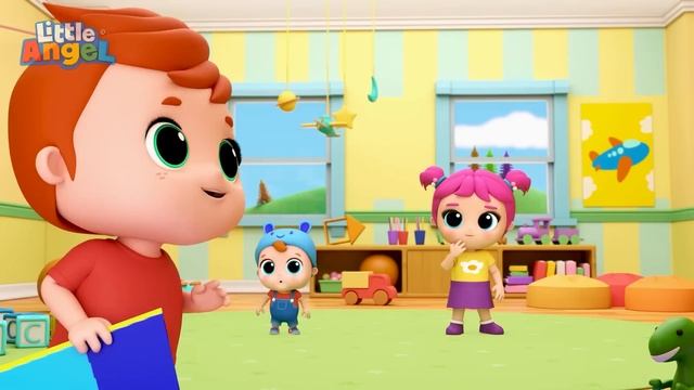 Joni Joni, Ya Papa? | Little Angel Bahasa Indonesia | Kartun dan Lagu Anak смотреть онлайн