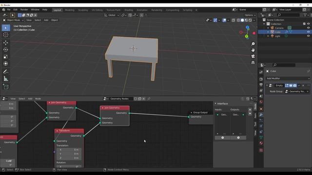 Procedural Table in Blender 2.82 Alpha! -GEOMETRY NODES! смотреть онлайн