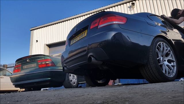 BMW E92 335d Exhaust Sound With DPF Delete And No Backbox *EXTREME TURBO WHISTLE*