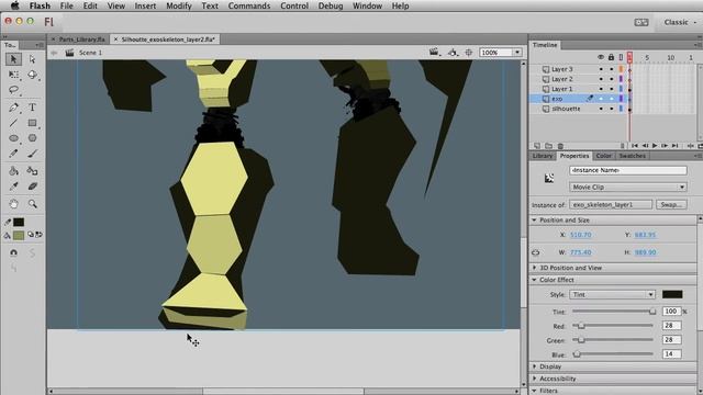 How to Draw Giant Robots in Adobe Flash - Session 4 - 04 Exoskeleton Primary Planes2 смотреть онлайн