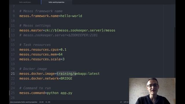 Create mesos frameworks with just a configuration file смотреть онлайн