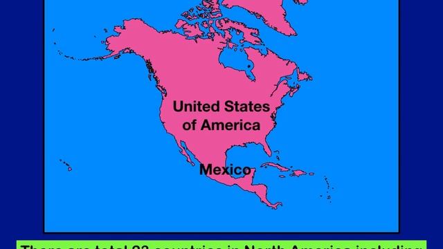#NorthAmerica #Continent Continent : NORTH  AMERICA