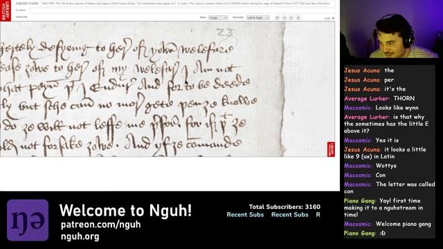 Reading CHANCERY HAND -- nguhstream #34 смотреть онлайн