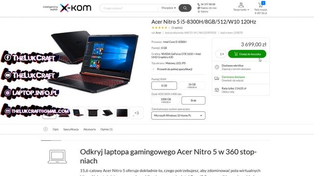 ?Najlepsze laptopy ?dla graczy?KWIECIEŃ 2020 смотреть онлайн