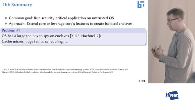 Hardware / software design challenges for secure computing platforms смотреть онлайн