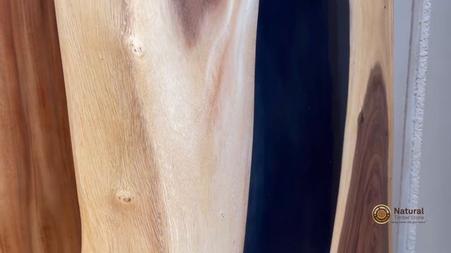 Black resin live edge dining table 3m long - EPX0065 смотреть онлайн