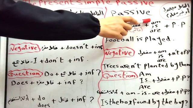 المضارع البسيط المبني للمجهول . The present simple passive смотреть онлайн