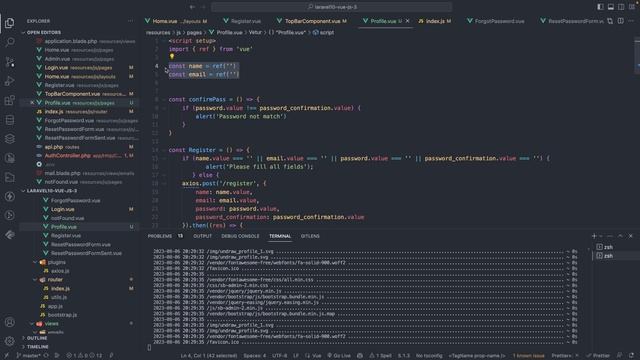 profile-update user-Laravel 10 مع vue js 3 смотреть онлайн