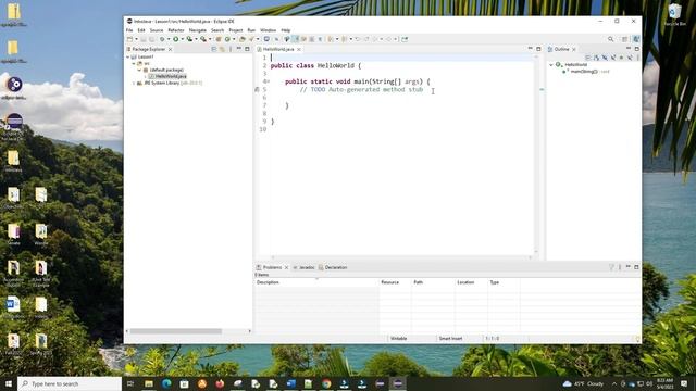 Install the Java JDK, Eclipse, set paths, Hello world! Intro to Java (full course) Lesson 1 смотреть онлайн
