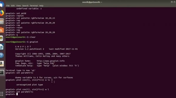 gnuplot:  Polar plot,Parametric plot,Surface plot, 3d plot, Iteration in gnuplot