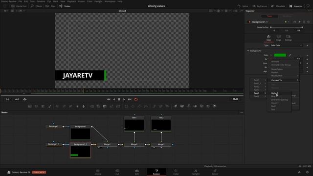 Linking values in Fusion DaVinci Resolve 18 Tutorial смотреть онлайн