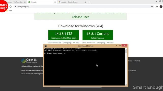 How to check Node.Js Installed in Your PC or Not? || Smart Enough смотреть онлайн