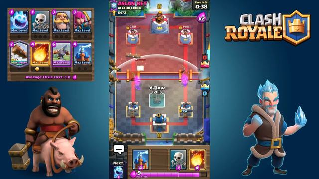 3.0 X-BOW CYCLE DECK - HOW TO PLAY X-BOW | CLASH ROYALE TROPHY PUSH #2 смотреть онлайн