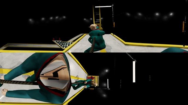 VR 360° Squid Game  -  Stick To The Team (4 Series) / 360 Video4K