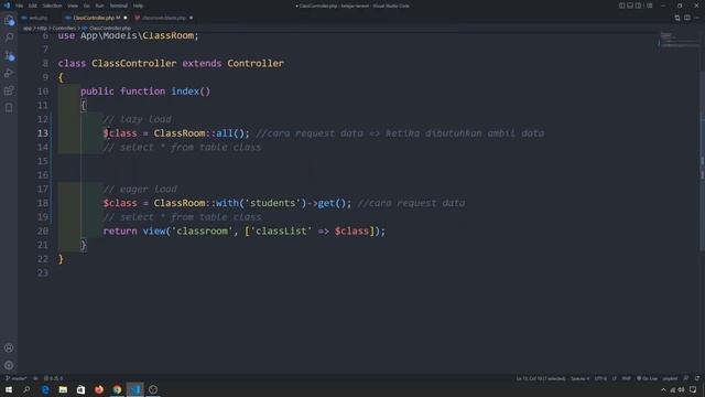 Tutorial LARAVEL 9 : N+1 Problem, Lazy Loading vs Eager Loading | Laravel Dasar Untuk Pemula смотреть онлайн