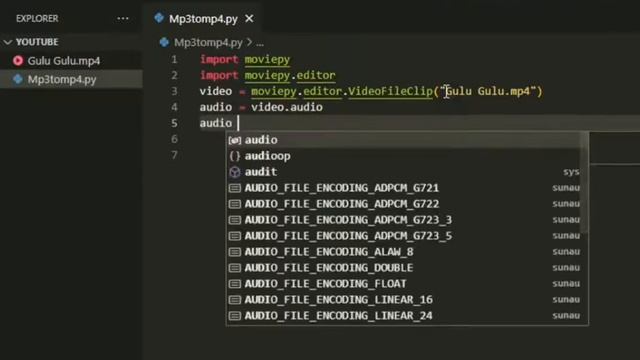 Convert Video to Audio Using python | Mp4 to mp3 | programming | Python | coding | Manoj industries смотреть онлайн