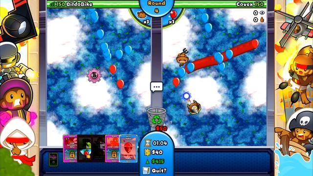 The 4-4 Dartling Gun Mod - Ray of Doom Pods! | Bloons TD Battles "Balanced" 4/4 Towers Mod! смотреть онлайн
