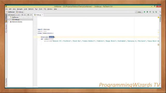 Python Web S1E3 : CherryPy - List to JSON смотреть онлайн