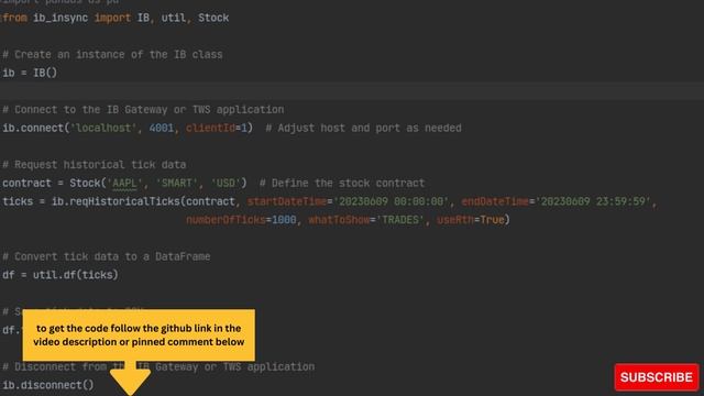 how to retrieve historical tick data from the Interactive Brokers (IB) Gateway | python смотреть онлайн