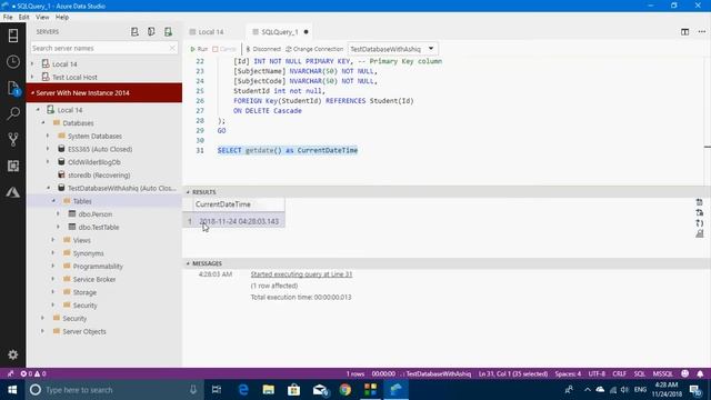 Microsoft SQL and Azure Data Studio Table Creation with Constraints смотреть онлайн