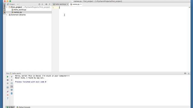 Continuing work with PyCharm Edu смотреть онлайн