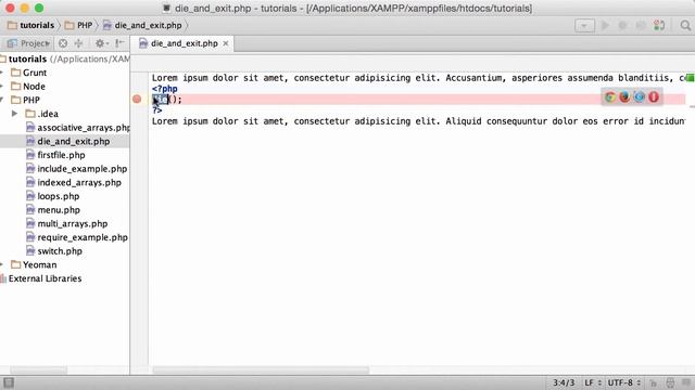 PHP Tutorial - #40 - die and exit Functions смотреть онлайн