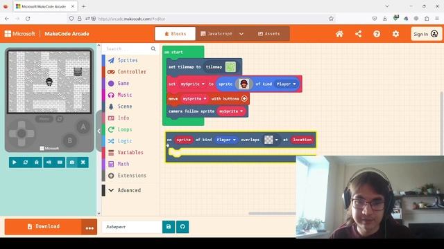 Делай игры #11 Microsoft MakeCode Arcade. Игра Лабиринт смотреть онлайн