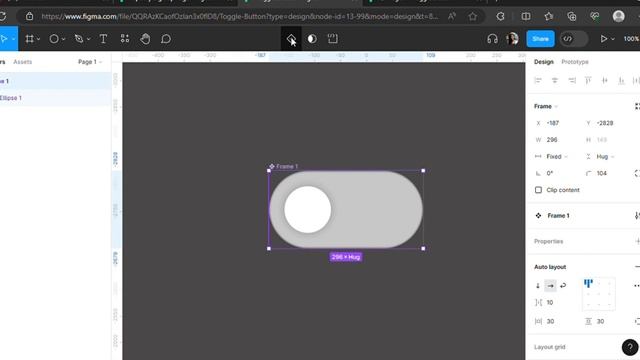 Toggle button | Swipe button - Figma | 30 days of Figma Challenge | Learn Figma with me смотреть онлайн