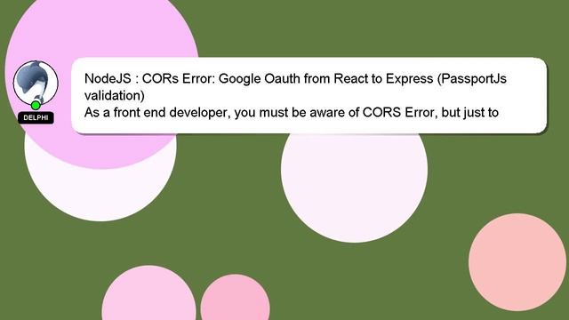 NodeJS : CORs Error: Google Oauth from React to Express (PassportJs validation) смотреть онлайн