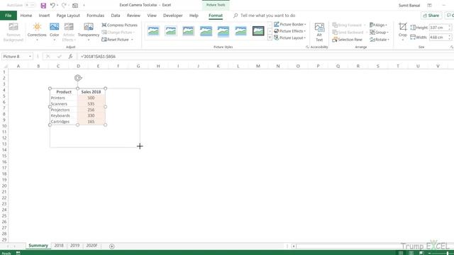 ? Excel CAMERA Tool - Create Linked Images that update automatically смотреть онлайн