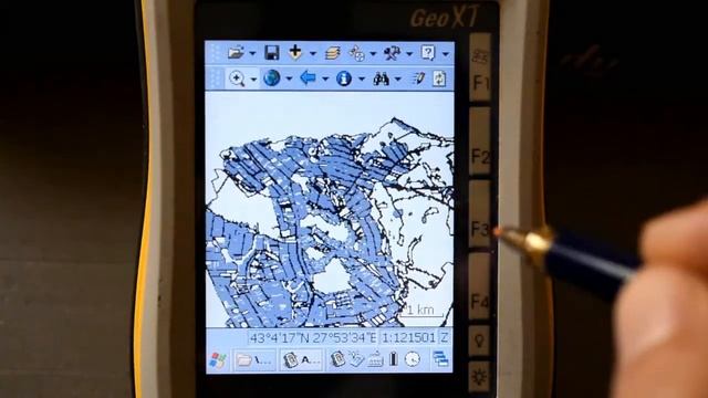 ArcPad 7.1, GPS Trimble GeoXT - Функции от менюто / Menu functions смотреть онлайн