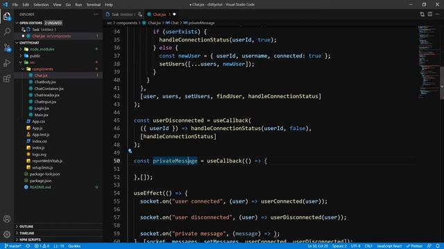 Sending/Receiving Private Messages | Private Chat Application Using ReactJS & Socket.io | Part 9 смотреть онлайн