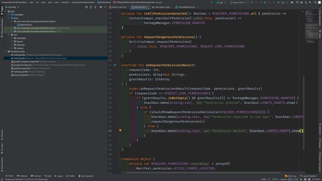 Runtime Permission 이해하고 요청 구현하기::Android Studio에서 Kotlin으로#43 смотреть онлайн