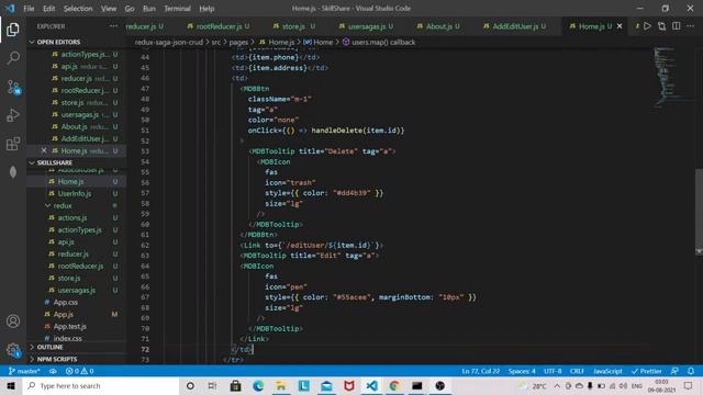 React Redux-Saga Crud App using MDBootstrap 5 | GET, PUT, POST, DELETE with JSON Server & Redux-Sag смотреть онлайн