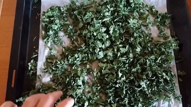 У меня на столе сушёная петрушка и я рассказываю о том, как её сушить смотреть онлайн