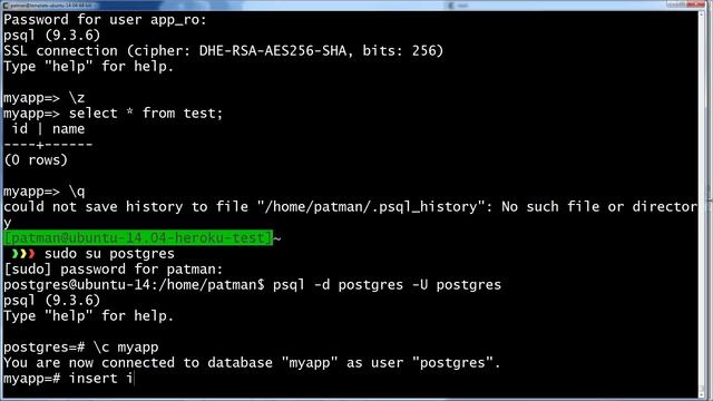 Install and setup postgres 9.3 DB on Ubuntu 14.04 смотреть онлайн