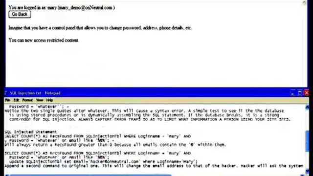 SQL INJECTION ^^TUTORIAL^^-*(VIDEO)*-by IceCool™ смотреть онлайн