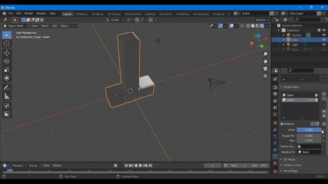 Что такое Shape Keys и как использовать? Анимация в blender 2.9 | ленивый blender смотреть онлайн
