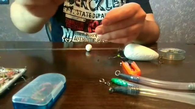 Монтаж тирольской палочки на хариуса