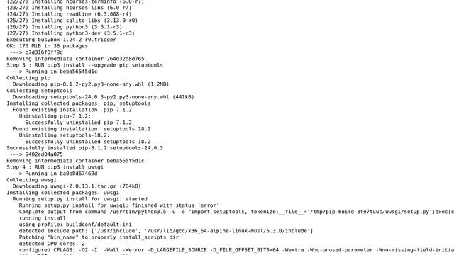 DevOps & SysAdmins: uwsgi sometimes fails to compile in Alpine Linux in a Docker container смотреть онлайн