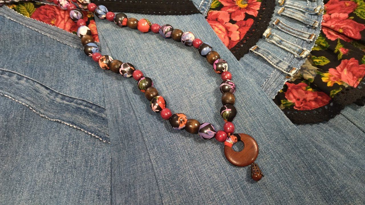 Придумала и пошила новый вариант текстильных бус смотреть онлайн