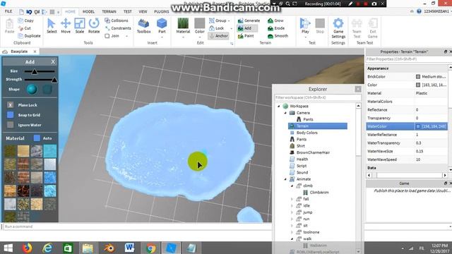 Roblox studio| How to add color to your water ( Official video ) смотреть онлайн