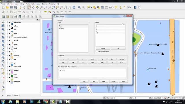 Tutorial 9 : Using query builder option in layer properties - QGIS 2.0 - TY BSc. IT practical exam смотреть онлайн