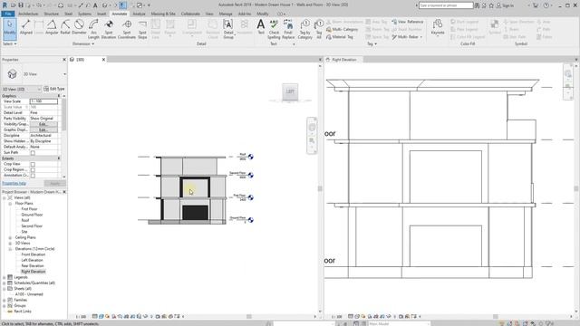 Modern Villa - Part 2 - Wall Finishes and Roof in Revit смотреть онлайн