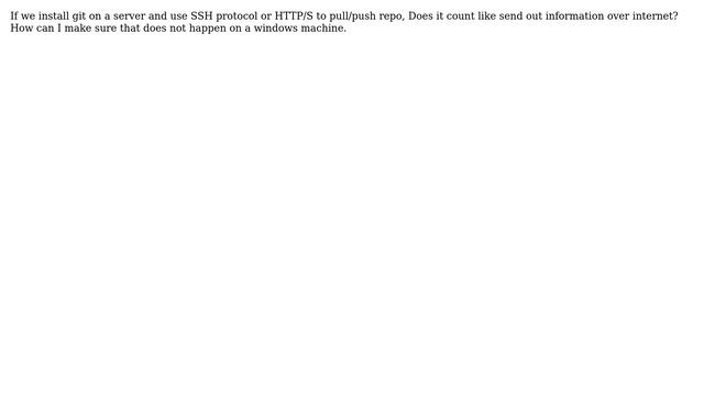 DevOps & SysAdmins: Does Git send out information over the internet? смотреть онлайн