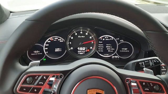 Porsche Cayenne Turbo 2019 acceleration 0-240 смотреть онлайн