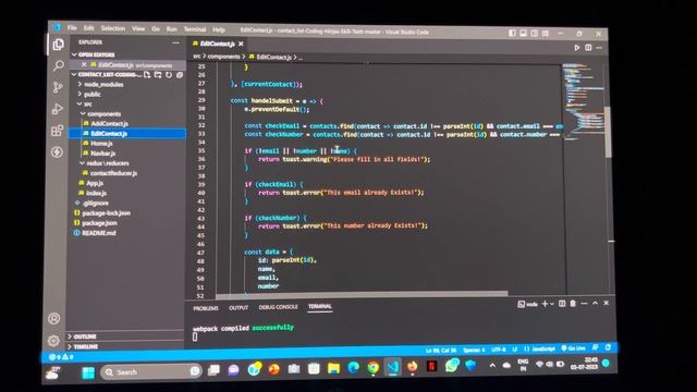 Contact List React App - Coding Ninjas Skill Test смотреть онлайн