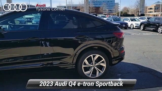 New 2023 Audi Q4 e-tron Sportback Premium Plus, Vienna, VA 23A0588 смотреть онлайн