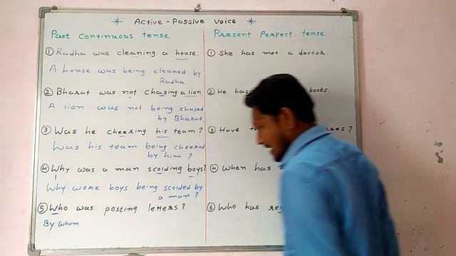Active passive voice (past continuous & Present perfect tense) смотреть онлайн