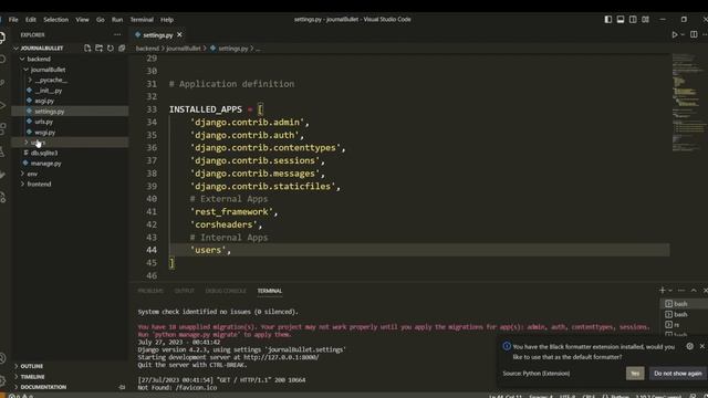 Django and React Authentication | 2 - Django & React setup смотреть онлайн